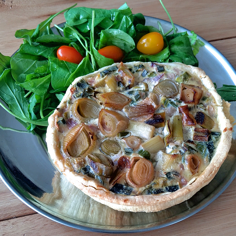 Tarta de puerro
